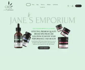 Janesemporium.com(Broad Spectrum CBD Products) Screenshot