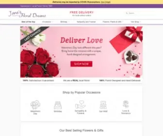 Janesfloraldreams.com(FREE Flower Delivery in Saskatoon) Screenshot