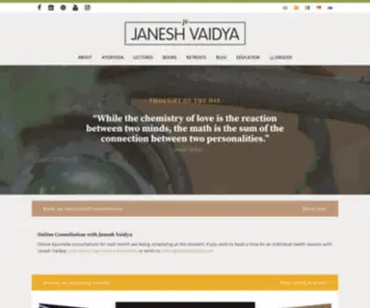 Janeshvaidya.com(Janesh Vaidya) Screenshot