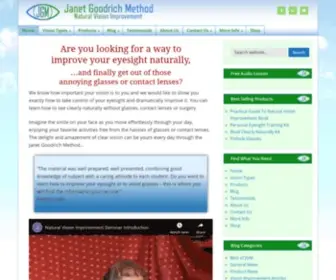 Janetgoodrichmethod.com(Natural Vision Improvement) Screenshot