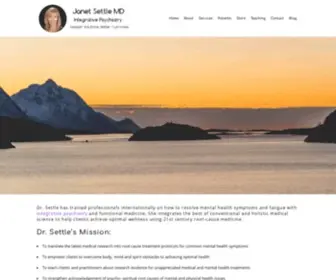 Janetsettle.com(Janet Settle MD) Screenshot