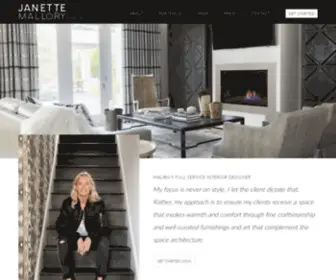 Janettemalloryinteriors.com(Janette Mallory Interior Design Inc) Screenshot