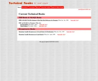 Janetvalade.com(Technical Books by Janet Valade) Screenshot