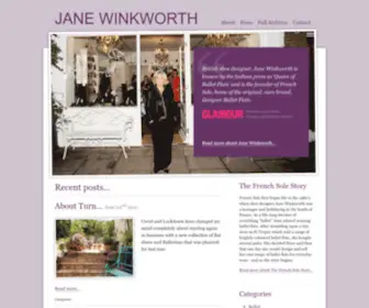 Janewinkworth.com(JANE WINKWORTH Shoe Designer) Screenshot