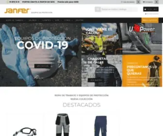 Janfer.com(Ropa trabajo) Screenshot