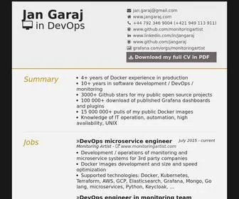 Jangaraj.com(Jan Garaj) Screenshot