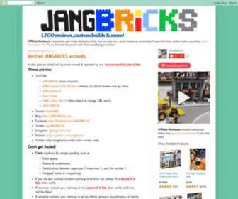 Jangbricks.com(JANGBRiCKS LEGO reviews & MOCs) Screenshot