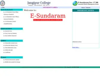 Jangipurcollegeonline.com(Jangipurcollegeonline) Screenshot