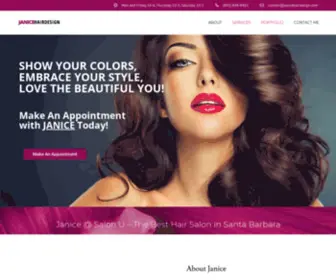 Janicehairdesign.com(Best Hair Salon in Santa Barbara) Screenshot