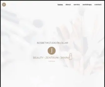 Janinasbeautydreams.de(Beauty Zentrum Janina Startseite) Screenshot