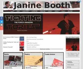 Janinebooth.com(Janine Booth) Screenshot