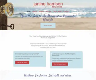 Janineharrisonrealestate.com.au(The Key to your Real Estate needs Mornington Peninsula and surrounds) Screenshot