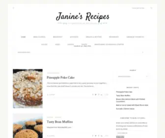 Janinesrecipes.com(Janine's Recipes) Screenshot