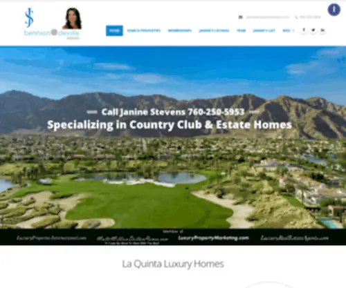 Janinestevens.com(La Quinta Luxury Real Estate) Screenshot