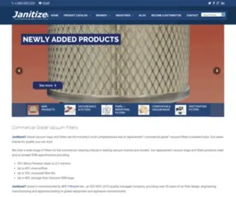 Janitized.com(Replacement Vacuum Bags) Screenshot