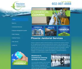 Janitoraz.com(Precision Janitorial Services in Phoenix) Screenshot