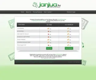 Janjuaplayer.com(Broadcast live video stream) Screenshot
