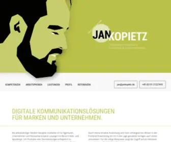 Jankopietz.de(Screendesign & Creative Frontend Dev) Screenshot