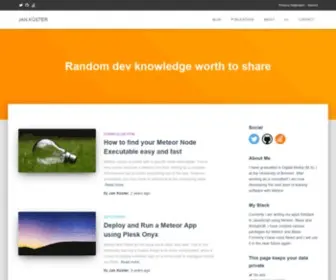 Jankuester.com(Jan Küster) Screenshot