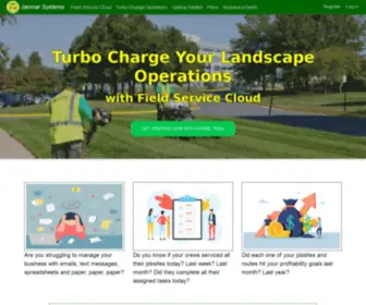 Janmarsystems.com(Landscape & Lawn Management Software) Screenshot