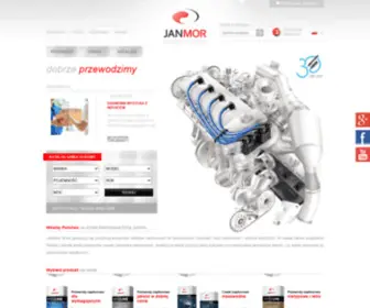 Janmor.pl(Producent przewodów zapłonowych dystrybutor cewek) Screenshot