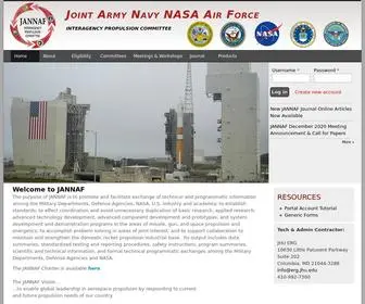 Jannaf.org(Joint Army Navy NASA Air Force) Screenshot