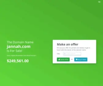 Jannah.com(Domain name is for sale) Screenshot