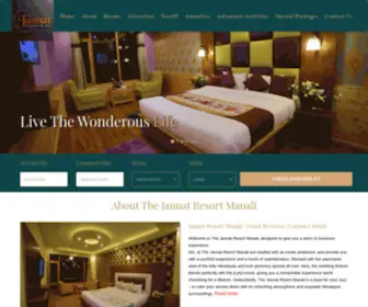 Jannatresortmanali.com(The Jannat Resort Manali) Screenshot