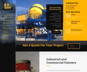 Janneyindustrialpainting.com(Industrial and Commercial Painting and Sandblasting Contractor) Screenshot