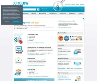 Janolaw.de(Datenschutzerklärung) Screenshot