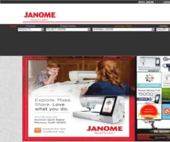 Janome.ca(Janome Global) Screenshot