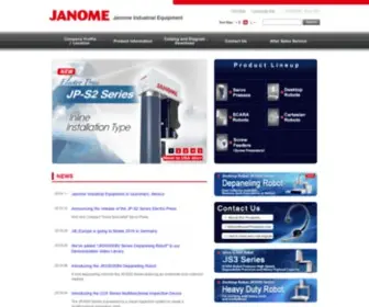 Janomeie.com(JANOME Industrial Equipment USA) Screenshot