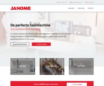 Janome.nl Screenshot