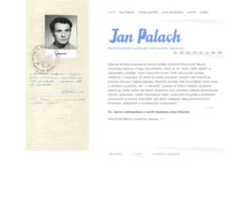 Janpalach.cz(úvod) Screenshot