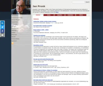 Janpronk.nl(Jan Pronk) Screenshot