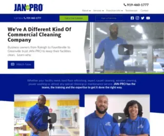 Janproraleigh.com(Commercial Cleaning Company) Screenshot