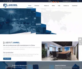 Janrel.com(Jiangmen Janrel photoelectric Co) Screenshot