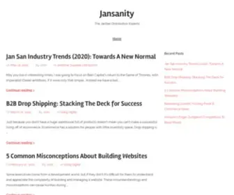 Jansanity.com(Jansanity) Screenshot