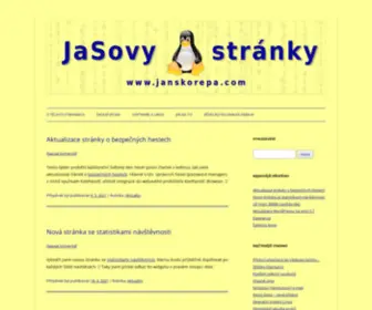 Janskorepa.com(JaSovy stránky) Screenshot