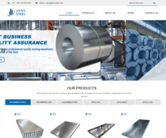 Jansmetal.com(Shanghai Jans Steel Co) Screenshot