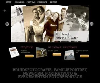 Janspoelstra.nl(Fotografie Jan Spoelstra professioneel fotograaf voor Bruids en Familie fotografie) Screenshot