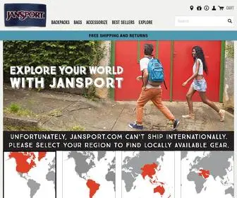 Jansport.com(JanSport International) Screenshot