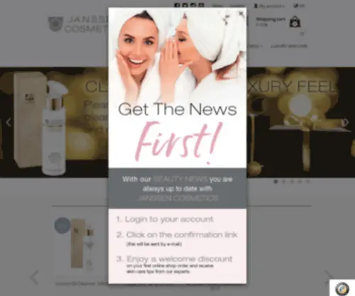 Janssen-Beauty.com(Janssen Cosmetics) Screenshot