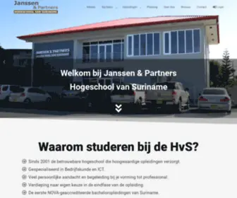 Janssenenpartners.com(Hogeschool van Suriname) Screenshot