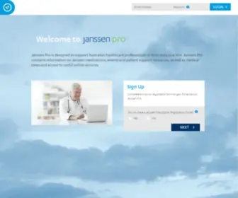 Janssenpro.com.au(Australia Janssen PRO®) Screenshot