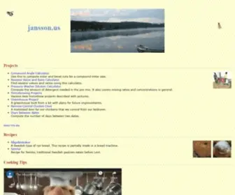 Jansson.us(Jansson's Projects Page) Screenshot