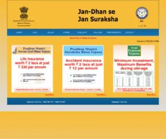 Jansuraksha.gov.in(Jan-Dhan Se Jansuraksha) Screenshot