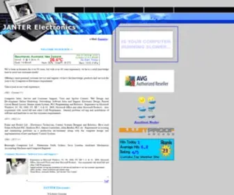 Janter.co.nz(AAA JANTER Electronics Computer Services & Support) Screenshot