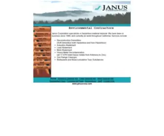 Januscorp.com(Janus Corporation at) Screenshot