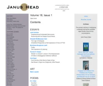 Janushead.org(Journal of Interdisciplinary Studies in Literature) Screenshot